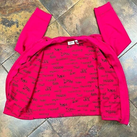 Spa by Chico’s Pink Zip Up Jacket 3 XL 16 - Picture 10 of 10